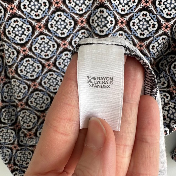 J.Jill Wearever‎ Collection Geometric Ladies Casual Career Tunic Top, M - Picture 4 of 6